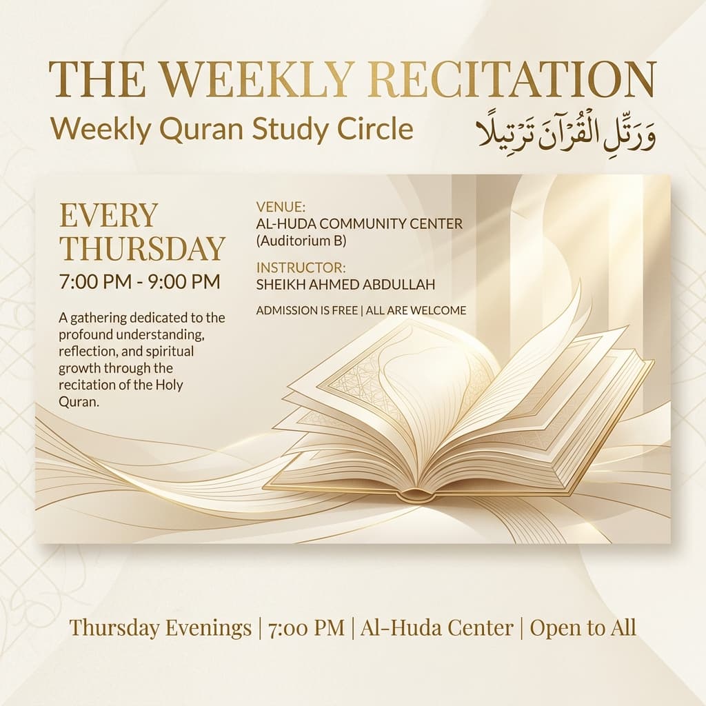 Weekly Qur'an Study Circle